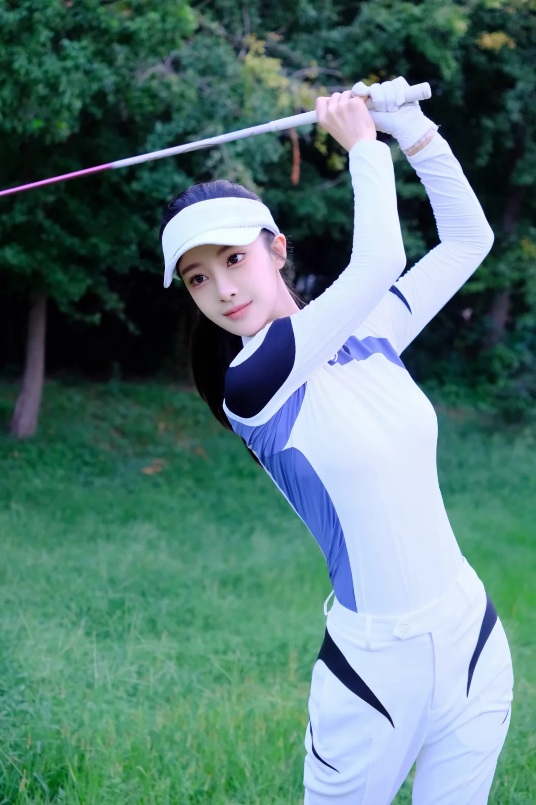 撸铁女生的高尔夫穿搭 高尔夫写真