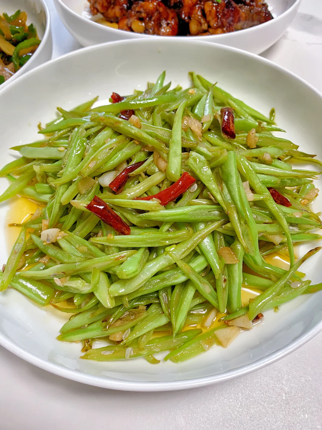 今日晚餐|洋葱炒肉丝 干煸四季豆(附教程)‼️