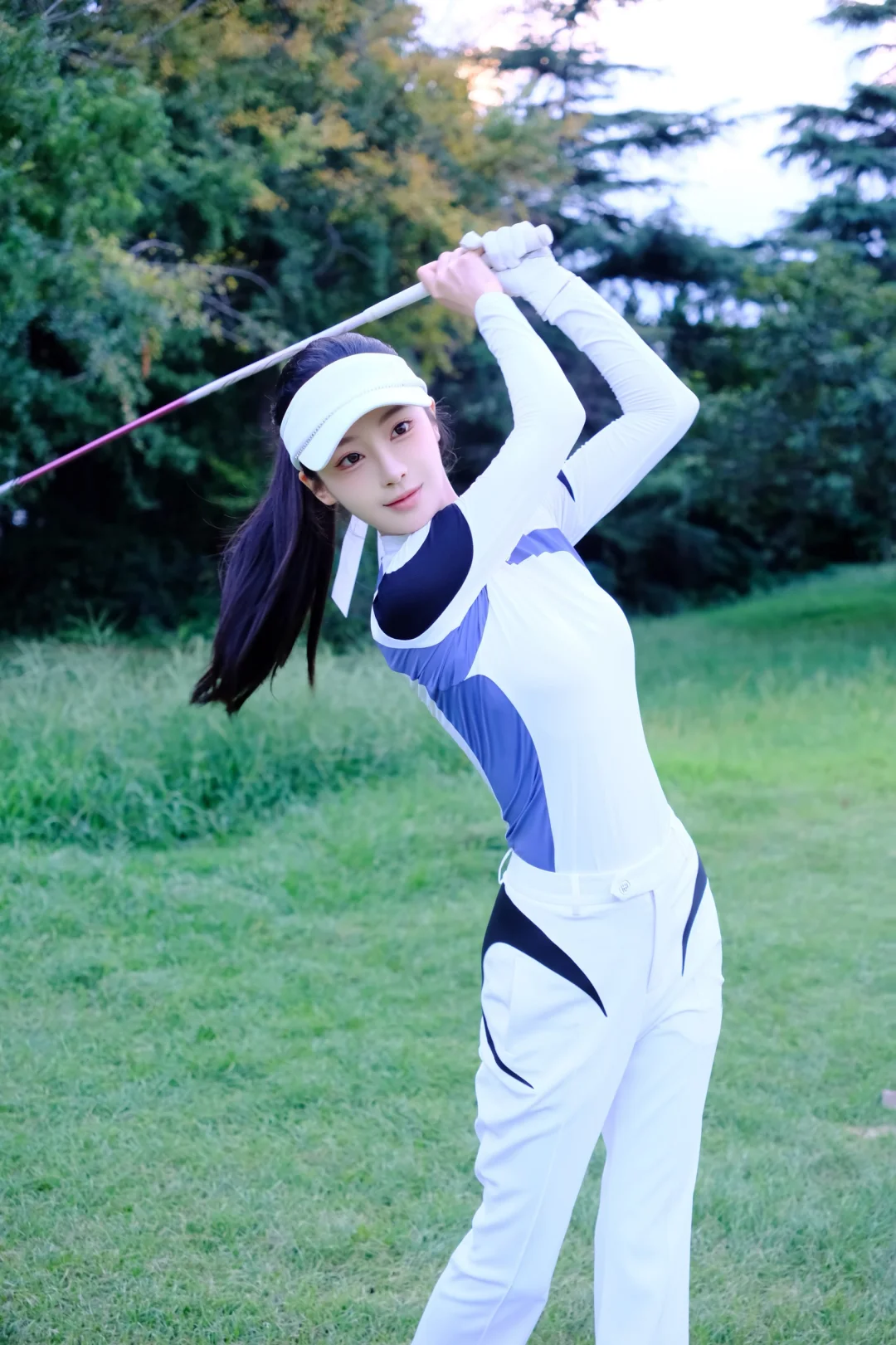撸铁女生的高尔夫穿搭 高尔夫写真