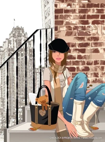 秋日里的摩登女郎