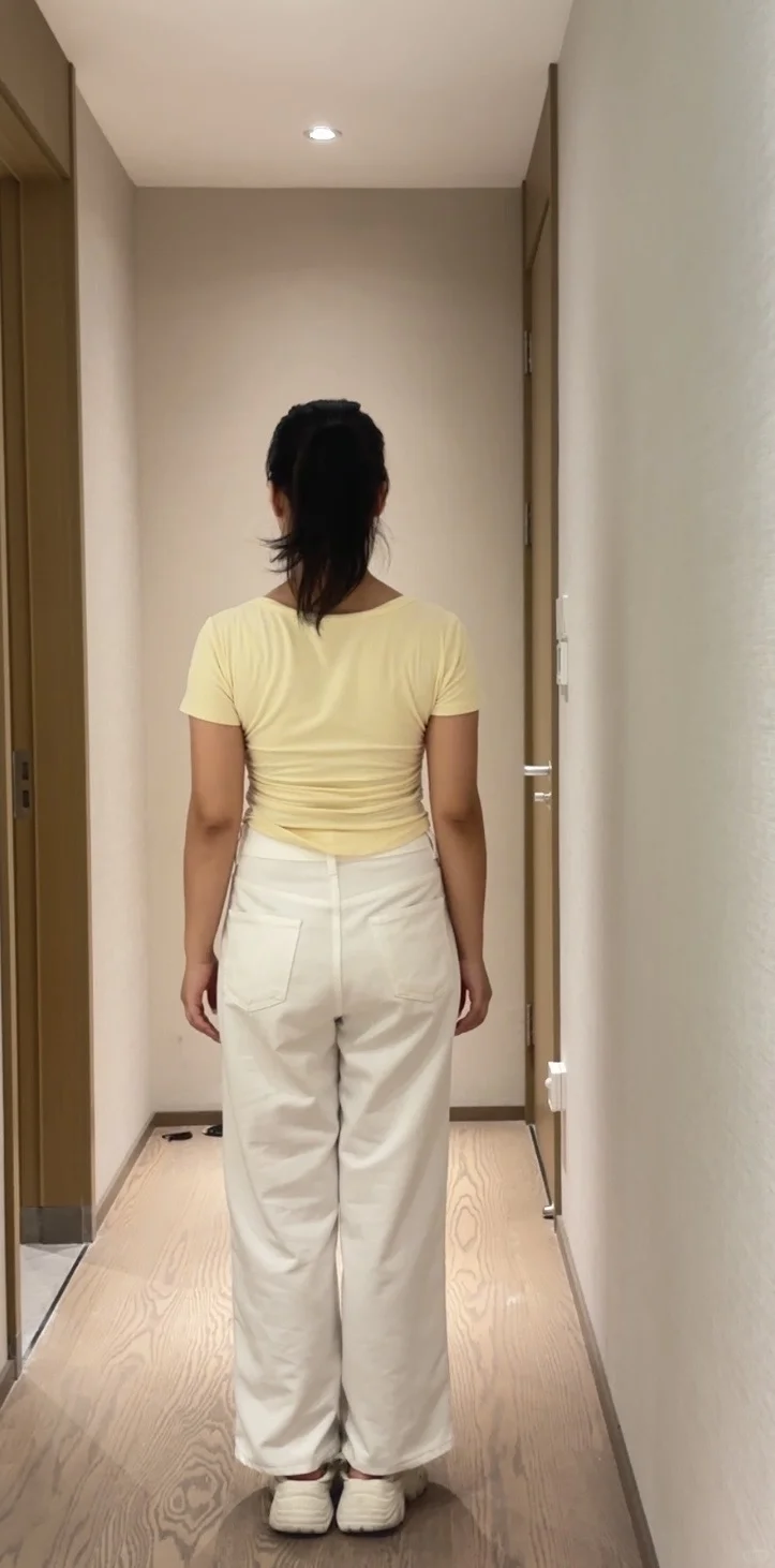 99大胸微胖女生改造第二天,学会微笑😊