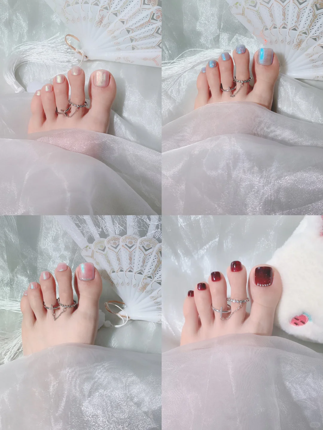 手要精致,脚同样也要精致💕