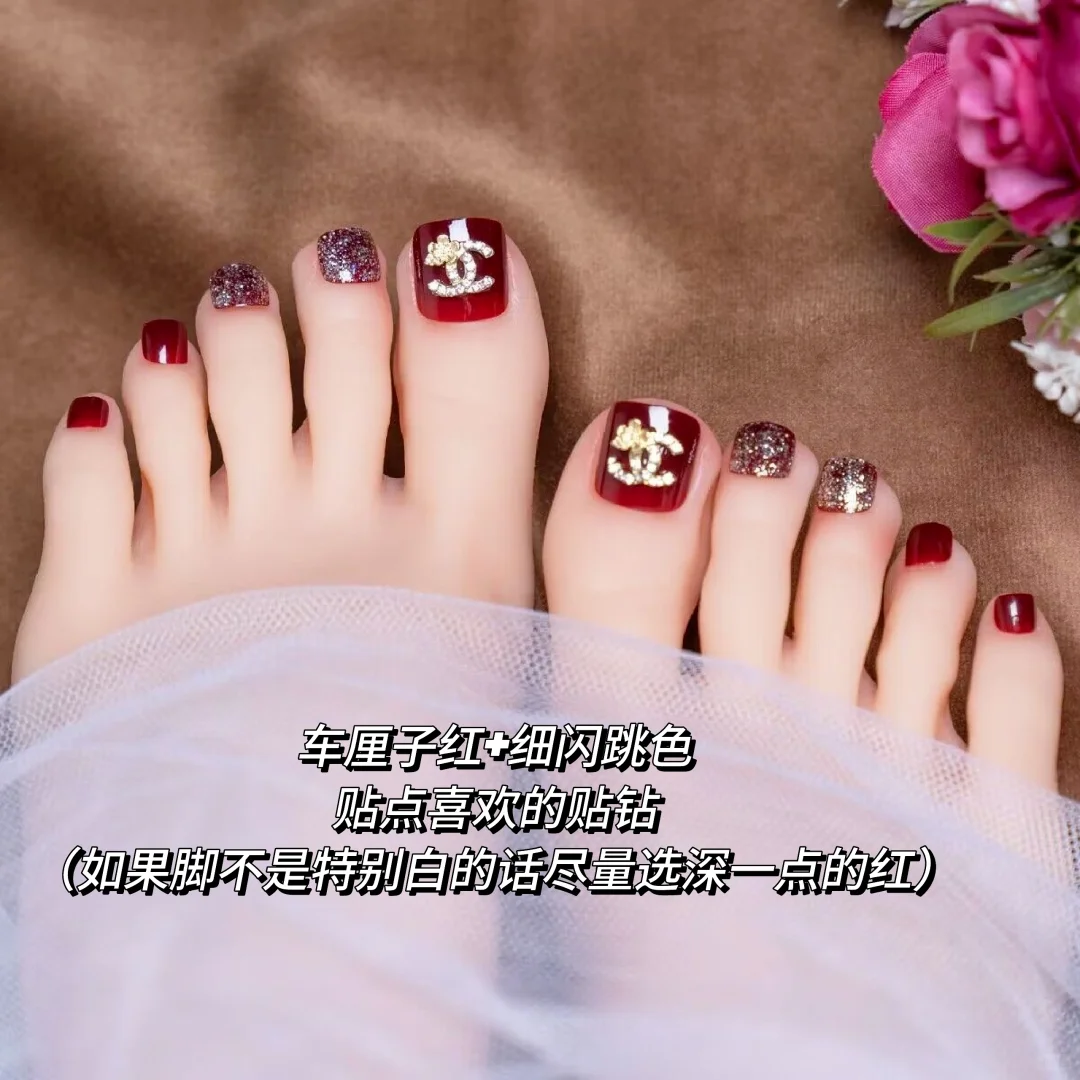 好看显白脚趾甲美甲❕夏天必须安排上脚美甲