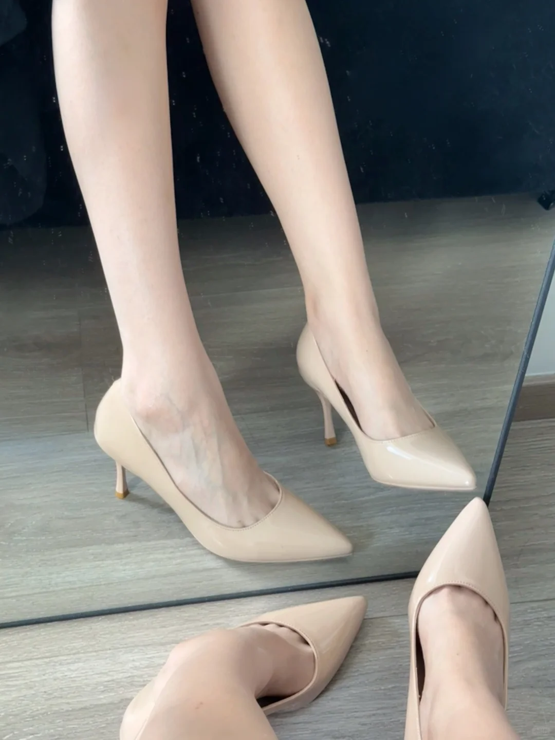 小低跟依旧气质十足!!裸色纯欲真不是噱头