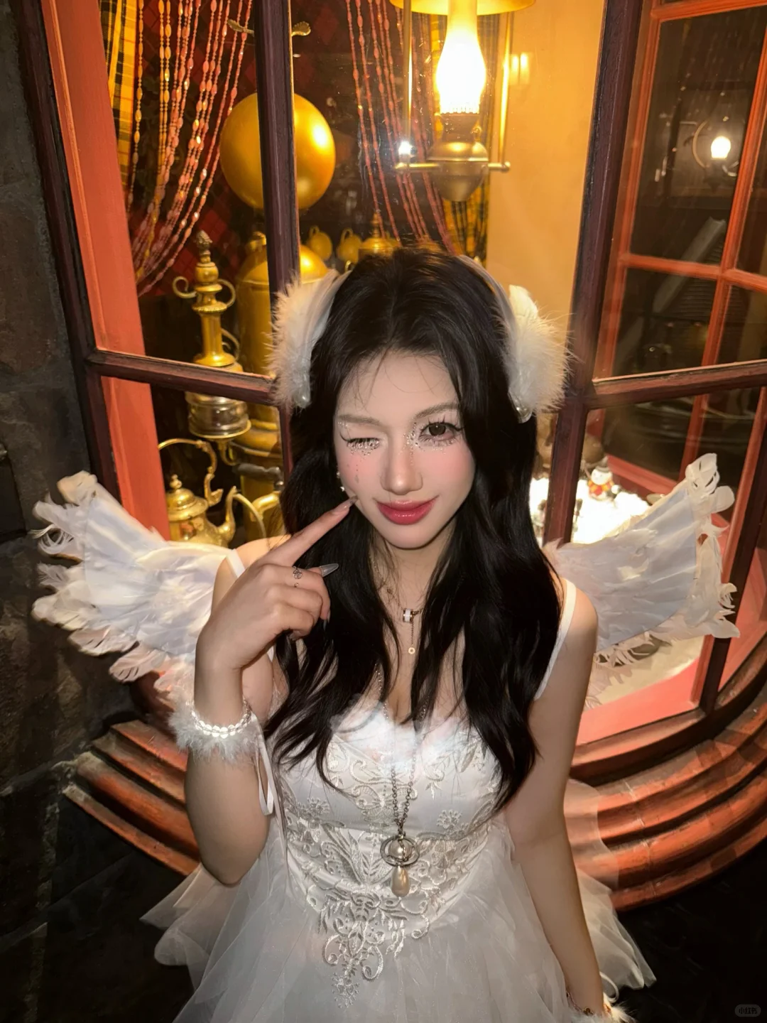 万圣节在环球扮小天使👼