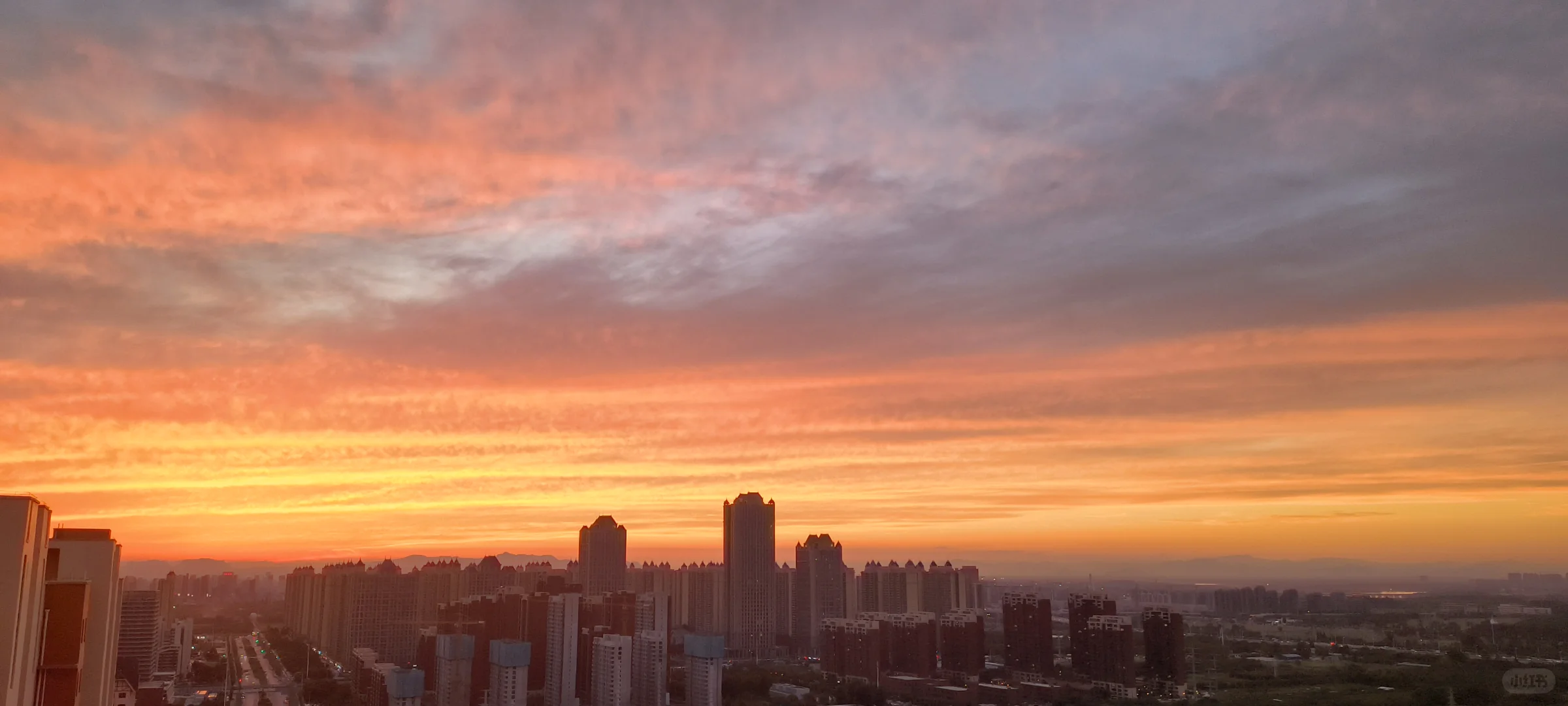 今天河北的绝美夕阳～交出你手里面的美照!