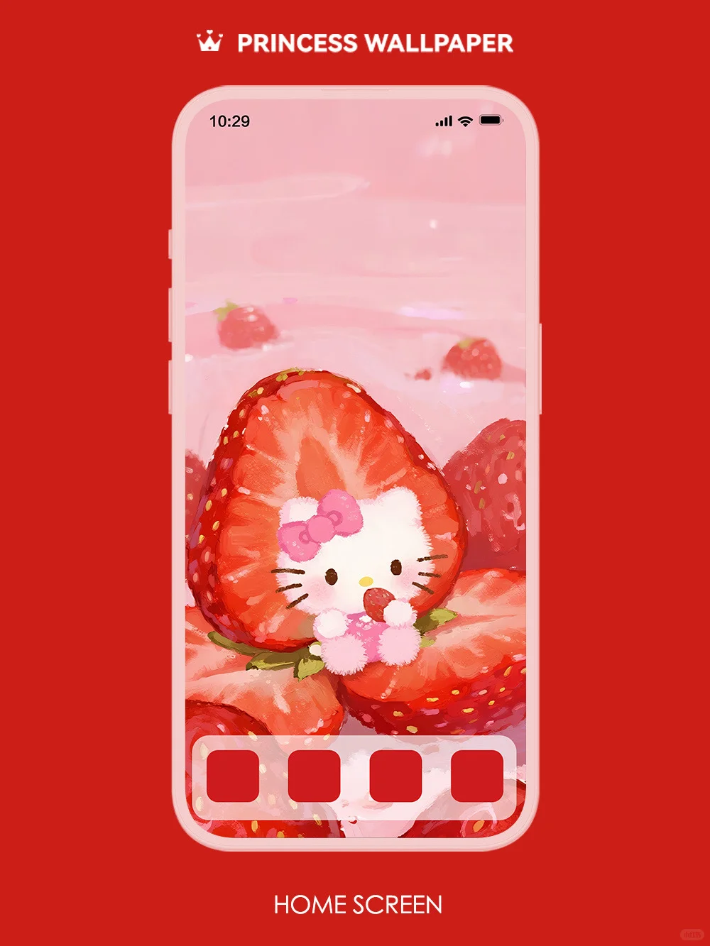 918#🍓HelloKitty莓有烦恼🩷可爱手机壁纸