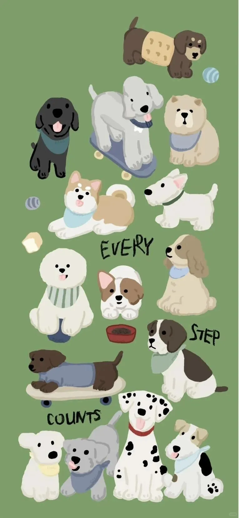 卡通小动物手机壁纸