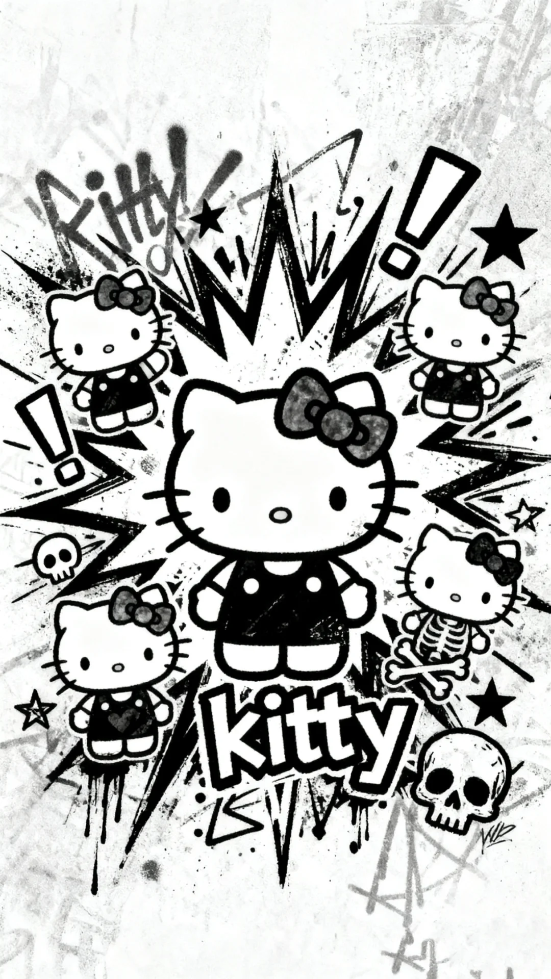 酷酷的kitty壁纸！