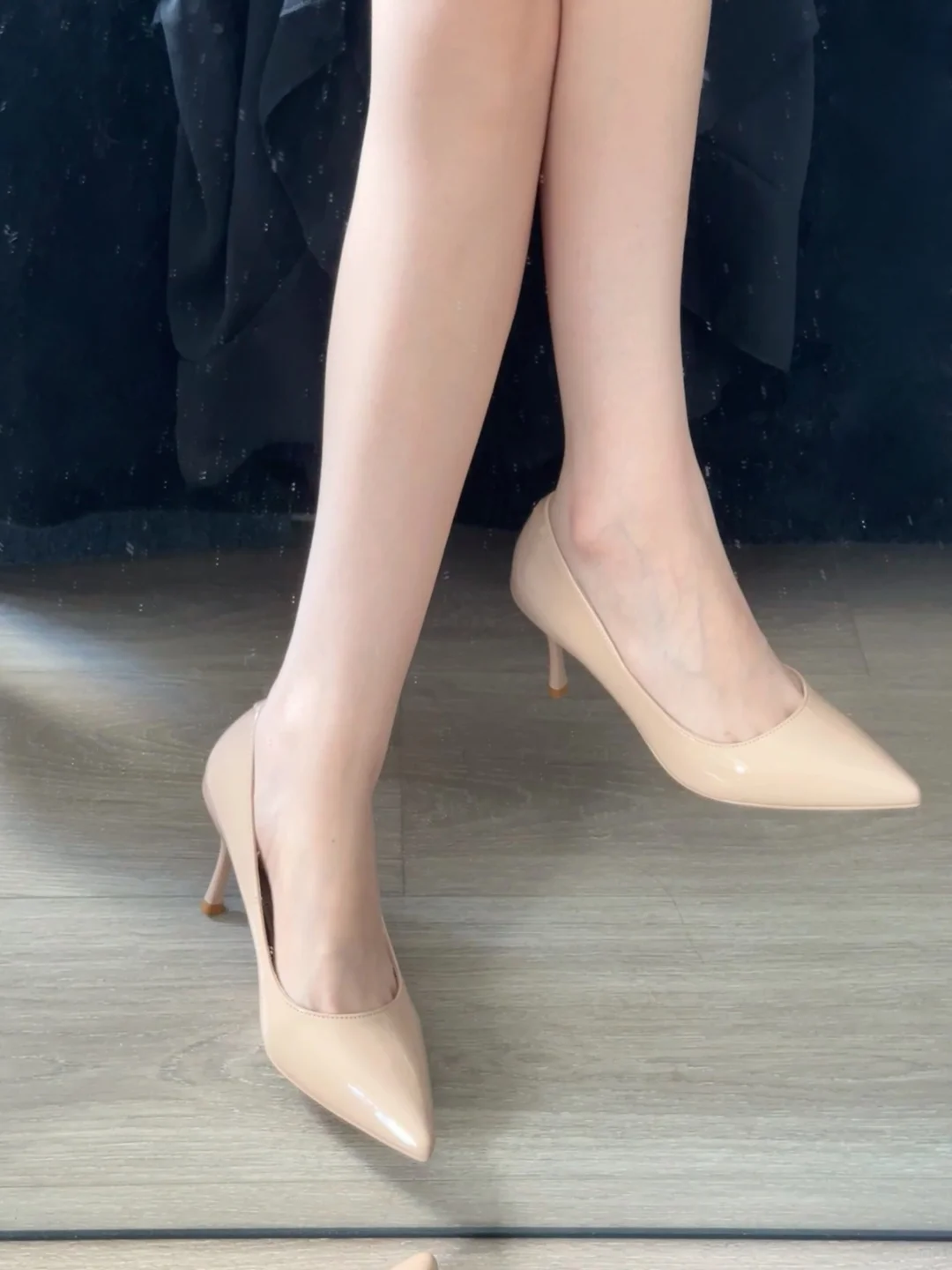 小低跟依旧气质十足!!裸色纯欲真不是噱头