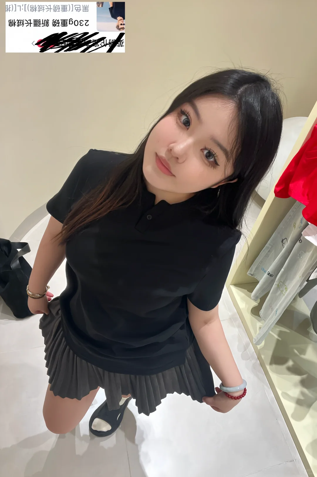 微胖女大跟我买！超超超显瘦正肩短袖