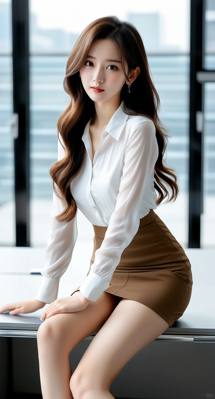 一眼心动💓白衬衫与短裙的搭配美学
