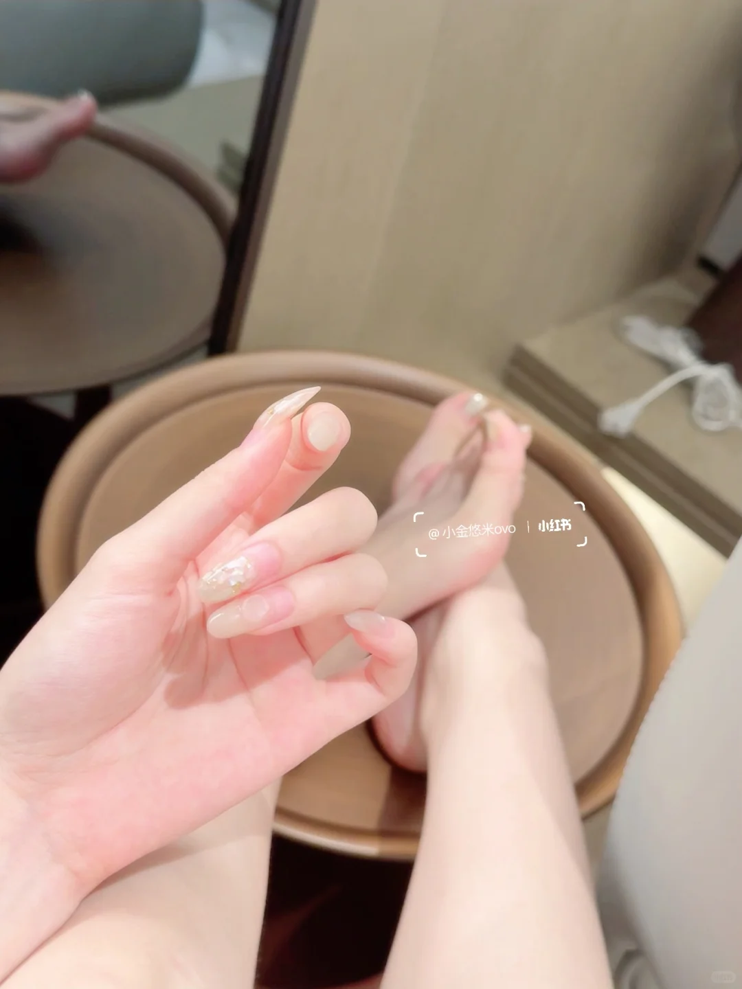 最后一晚的纯欲美甲