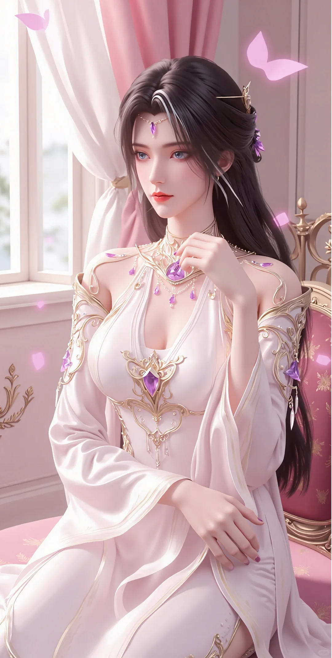 是误入了神界的美人啊~