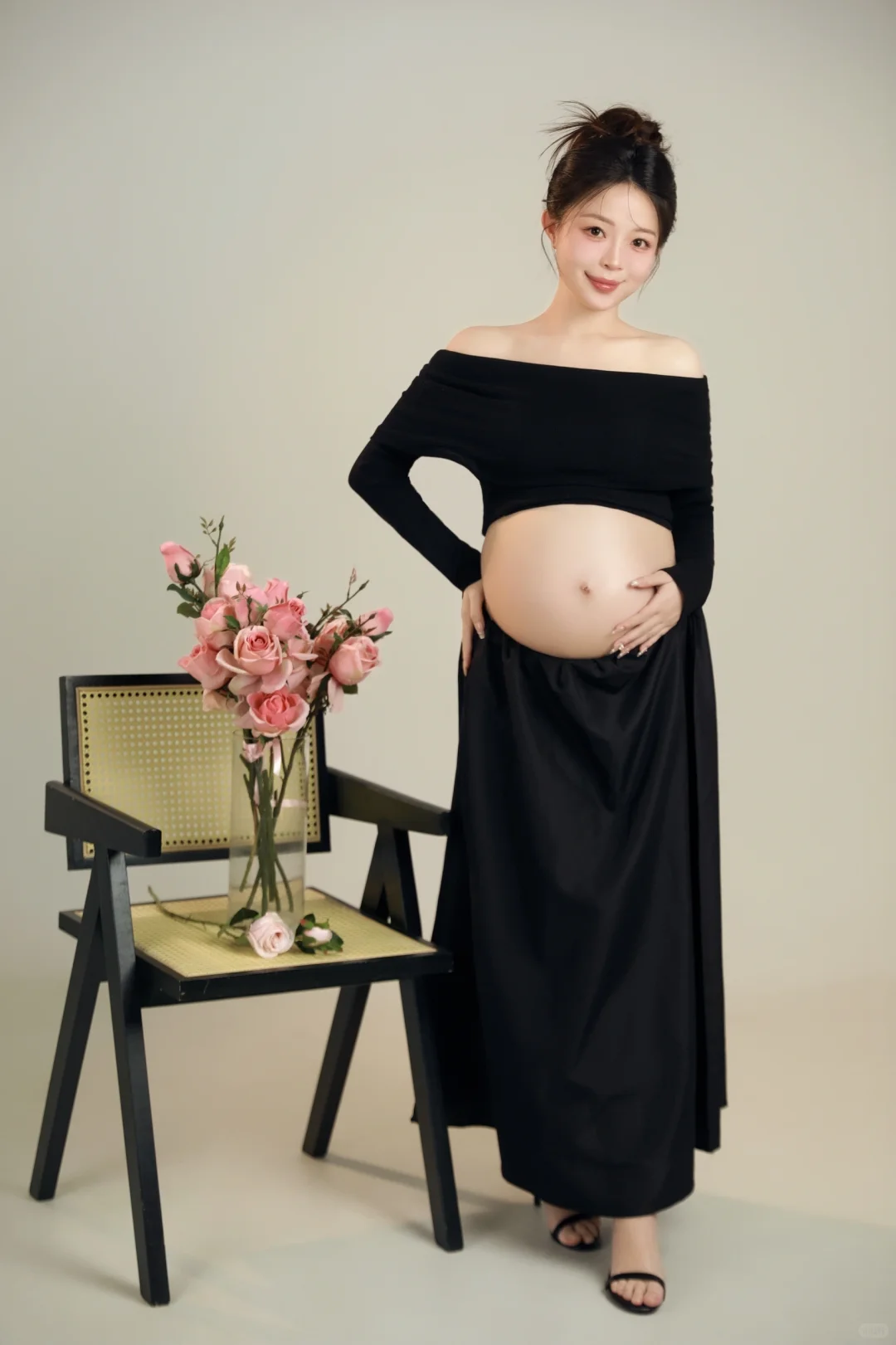 高级感黑色系孕妇照写真🖤成片来啦~