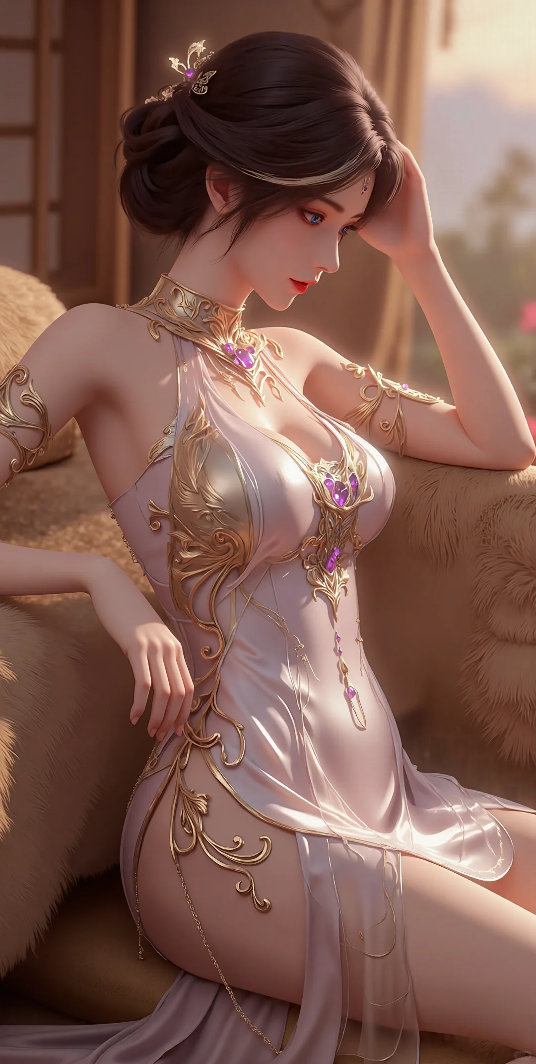 是误入了神界的美人啊~