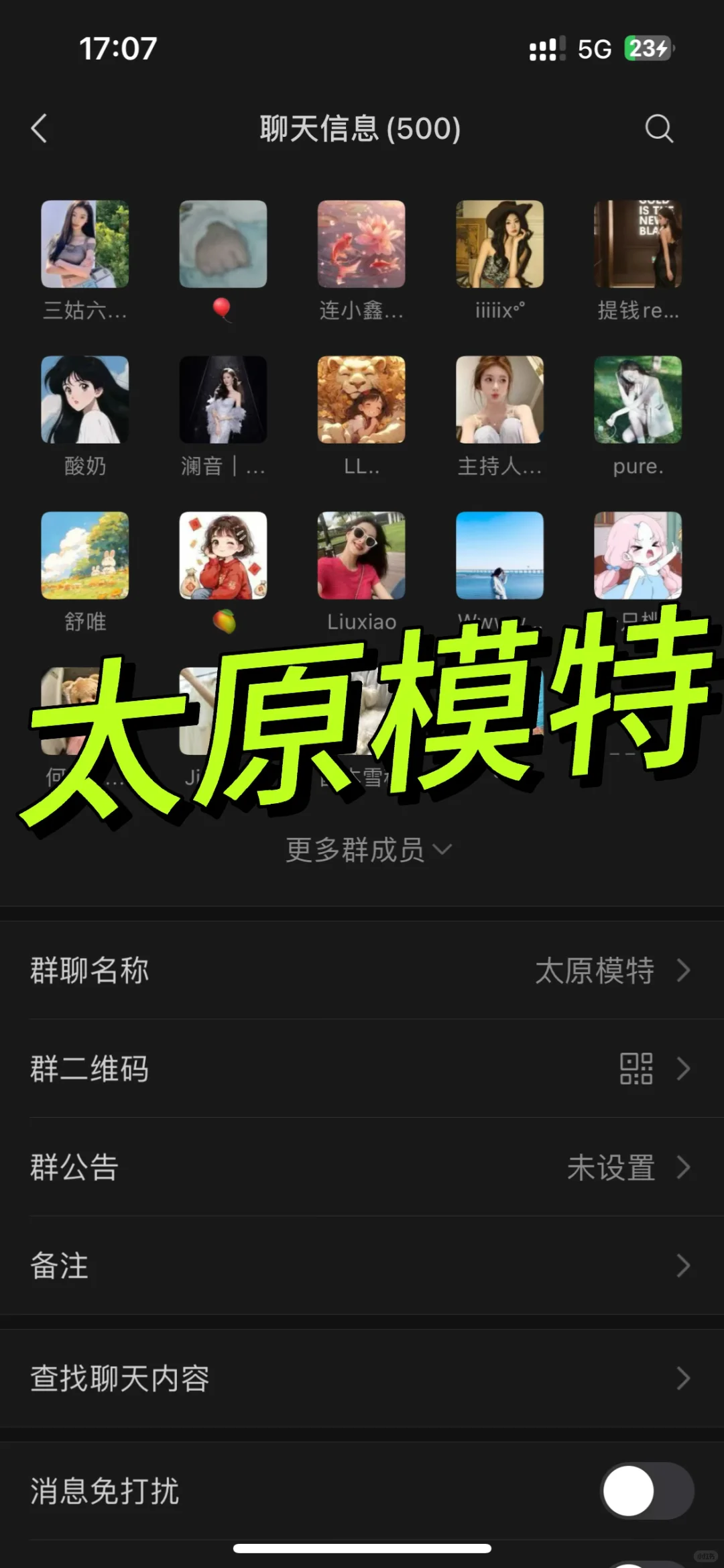 模特群！