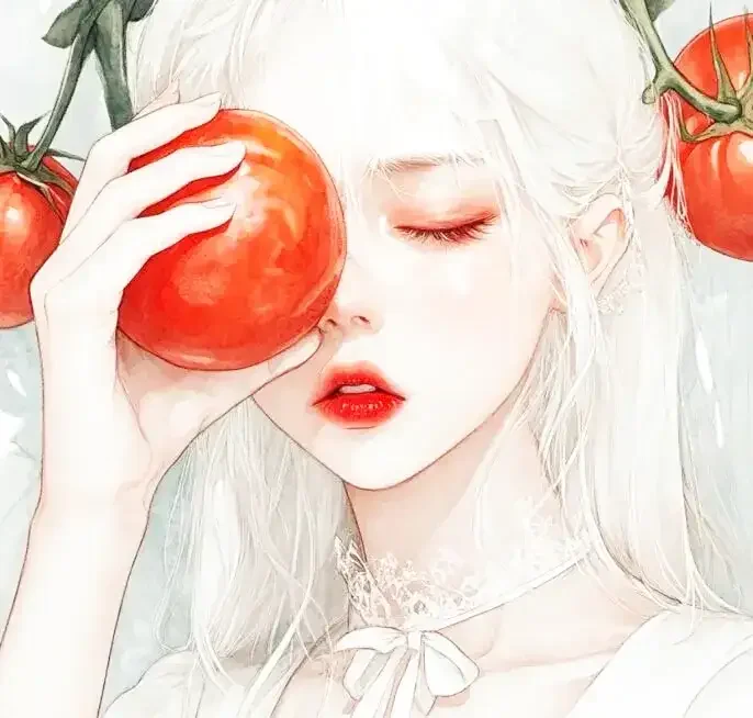 花在脸上，少女与浪漫撞个满怀。