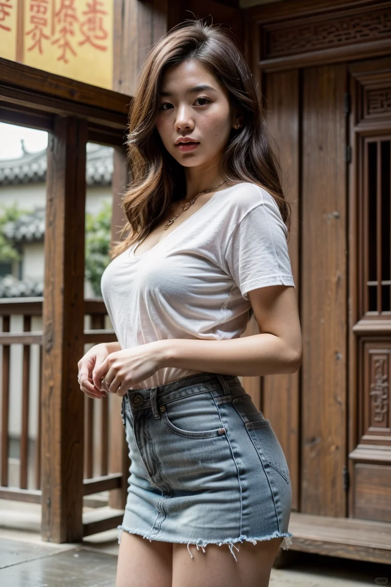 AI画的美女穿搭有多绝？每一帧都美到想截图