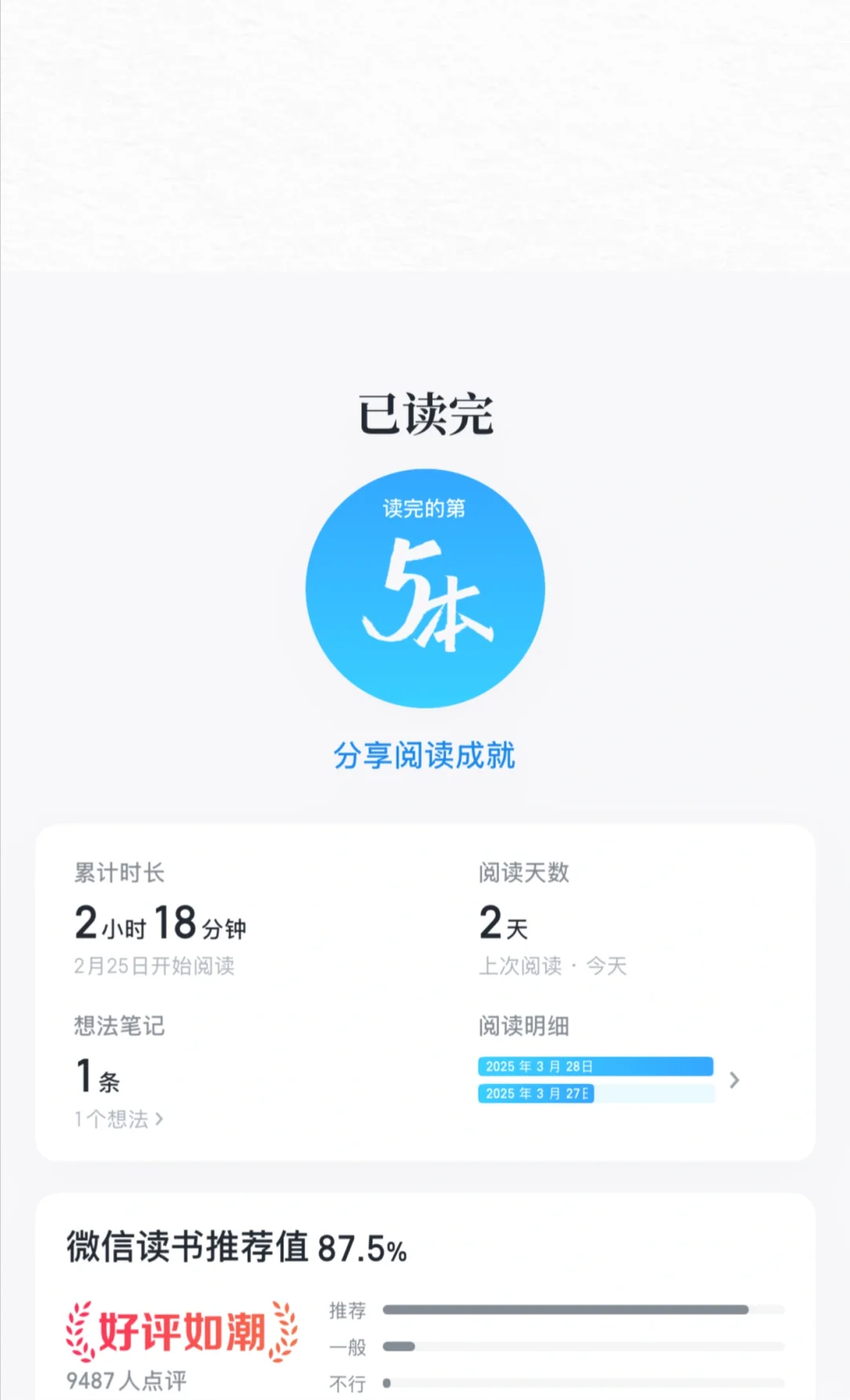 刚入坑微信读书 电子书好爽啊
