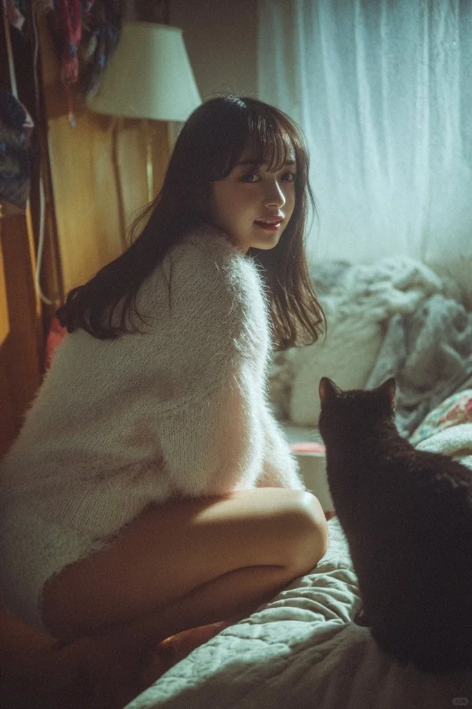 花样的年华丨胶片感美女写真丨ai创作