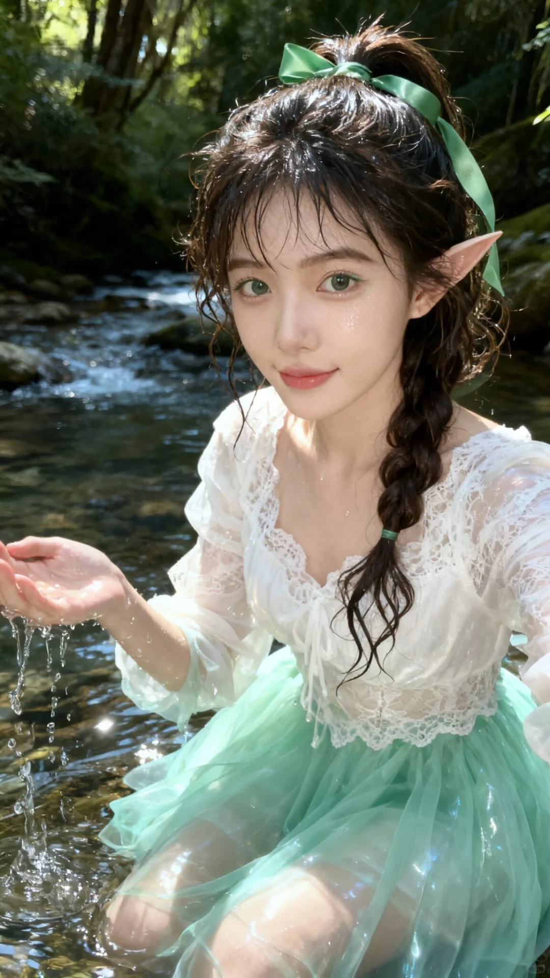 新人首篇｜🌿溪畔森灵·绿涧风影AI写真