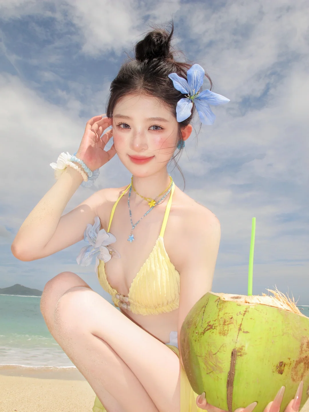 三亚比基尼写真甜度超标！ccd拍照太夏天啦