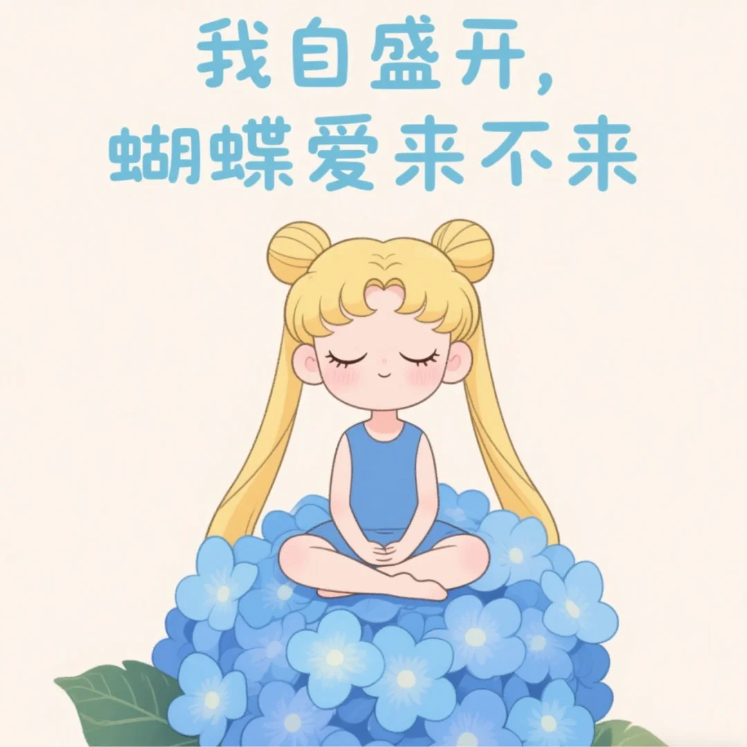 头像_表情包_美少女战士_月野兔_花自盛开