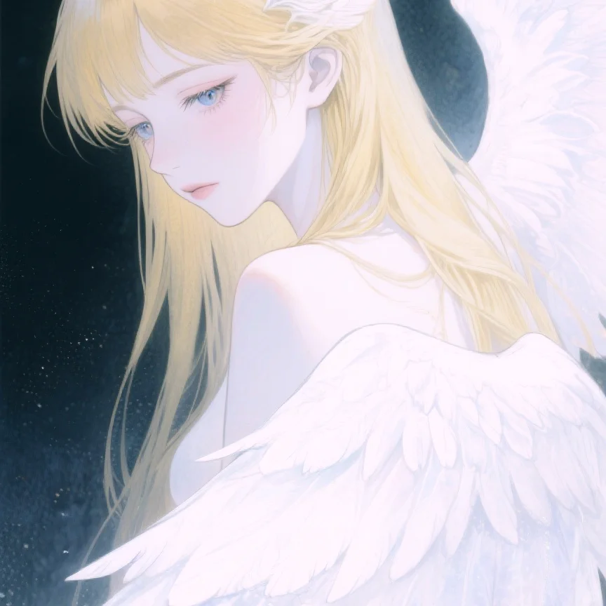 女生头像·天使（金发）