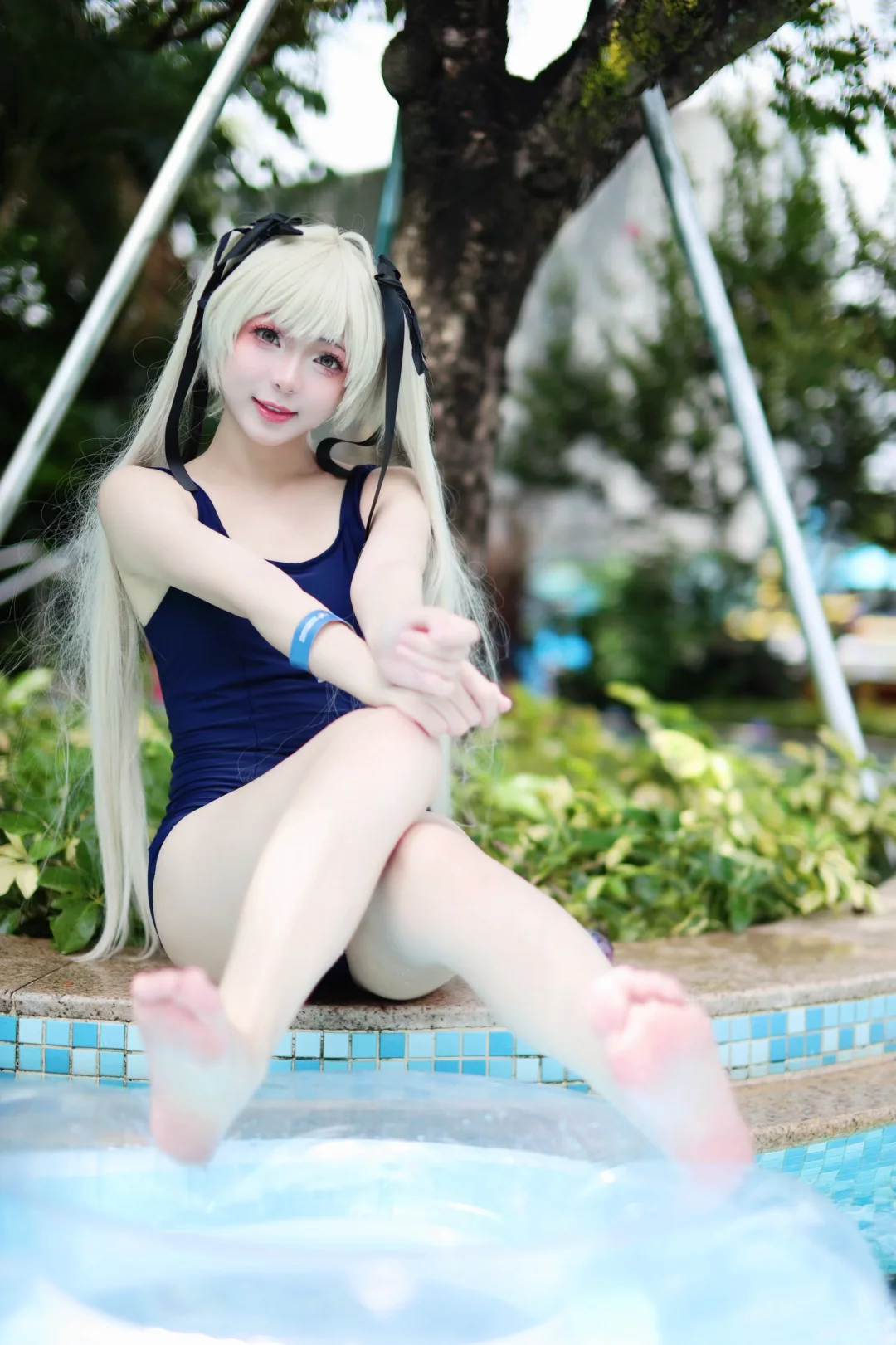 穹妹死库水泳衣COS 1