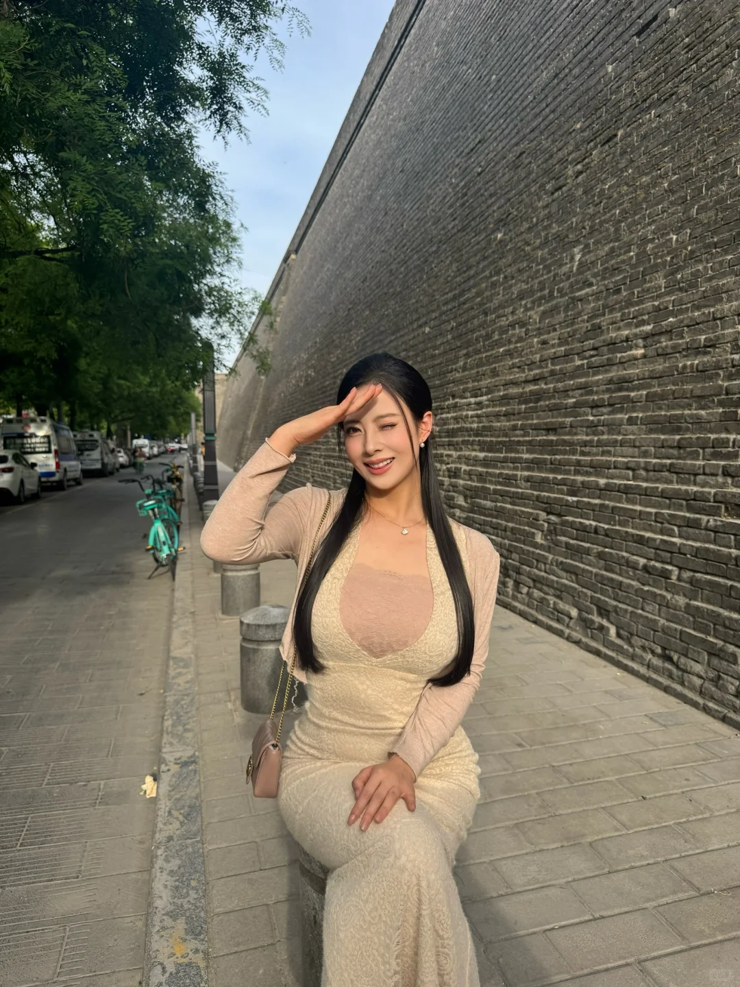 西安人的城墙下