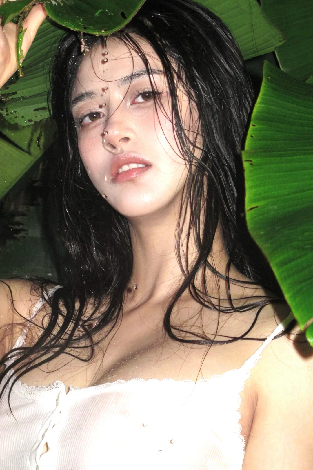成都写真| 雨中芭蕉 淋雨拍照给的氛围感