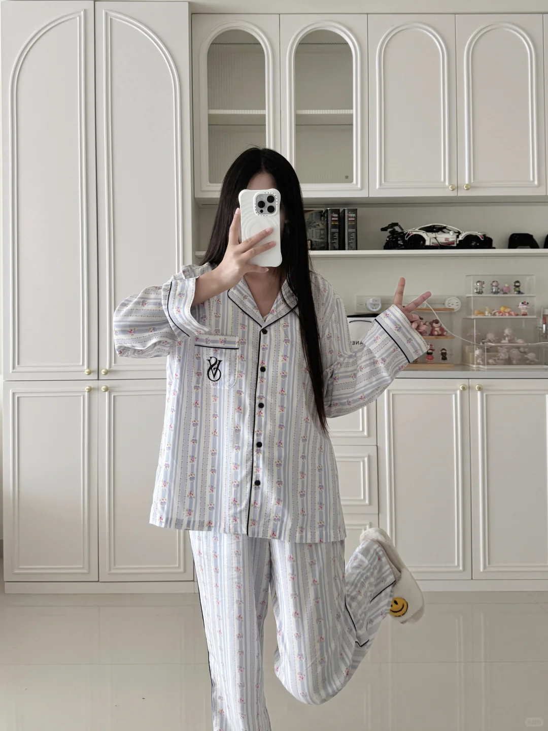 小个子会很爱🩵新睡衣有点古早森系的感觉