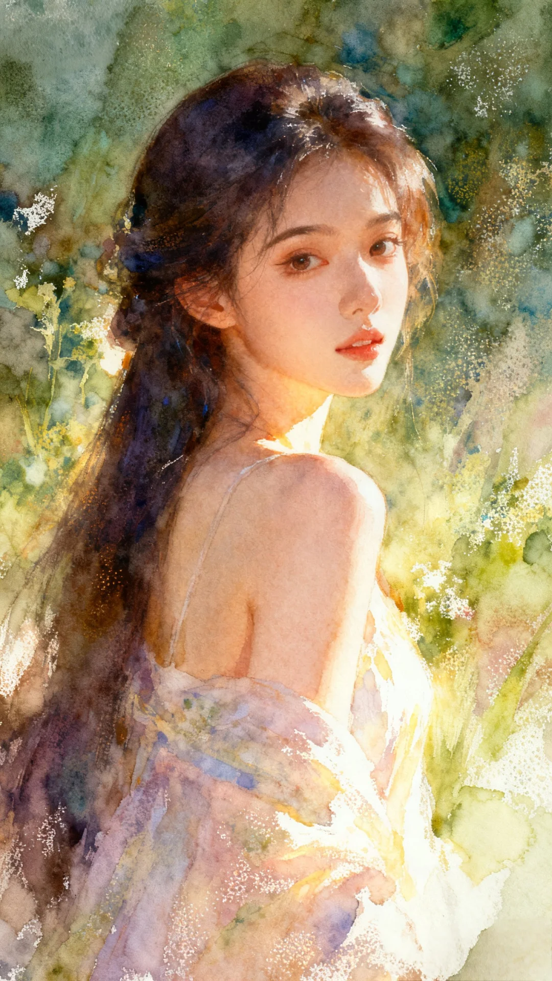 水彩美人