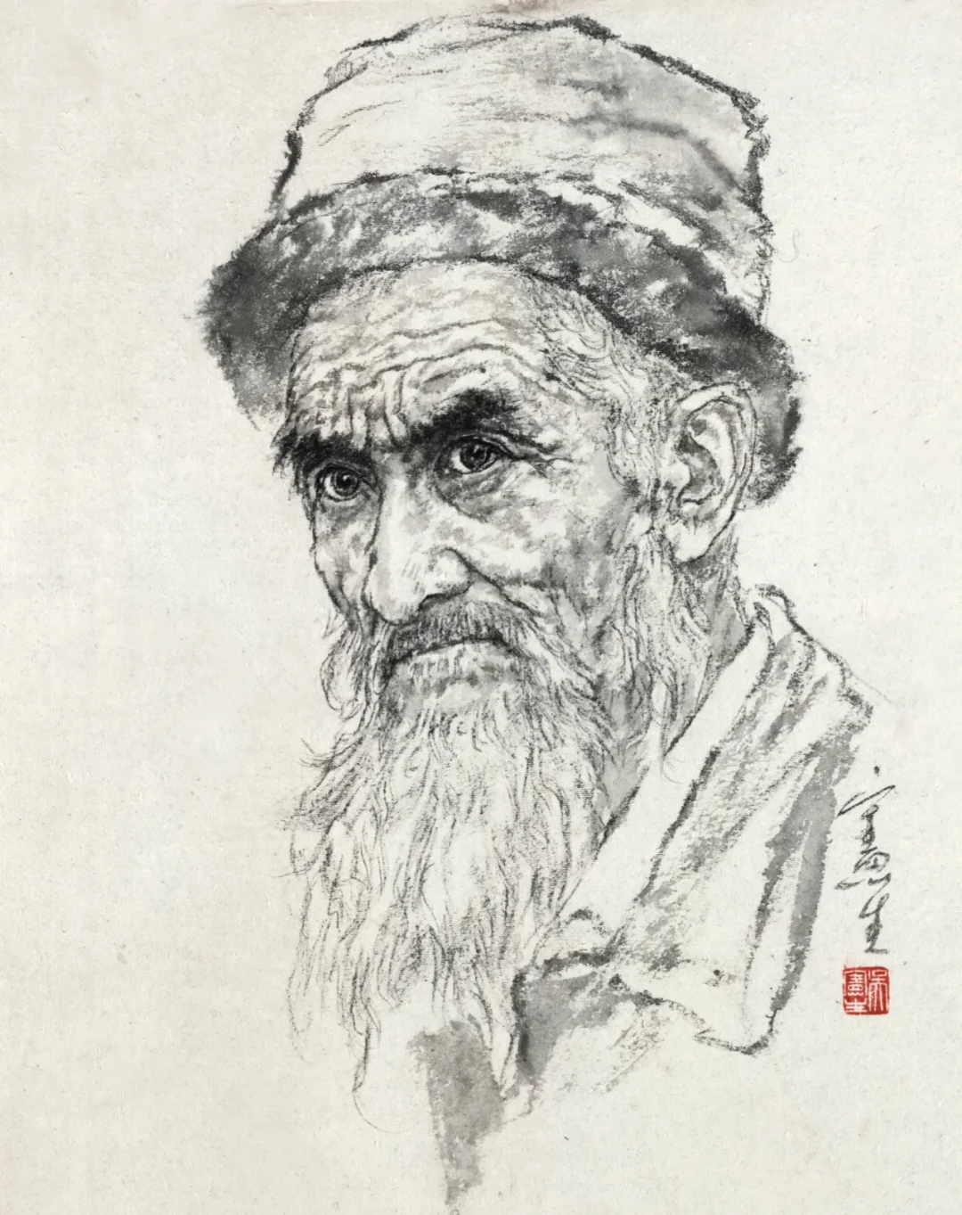 初学水墨画必备!吴宪生著《水墨头像临本》