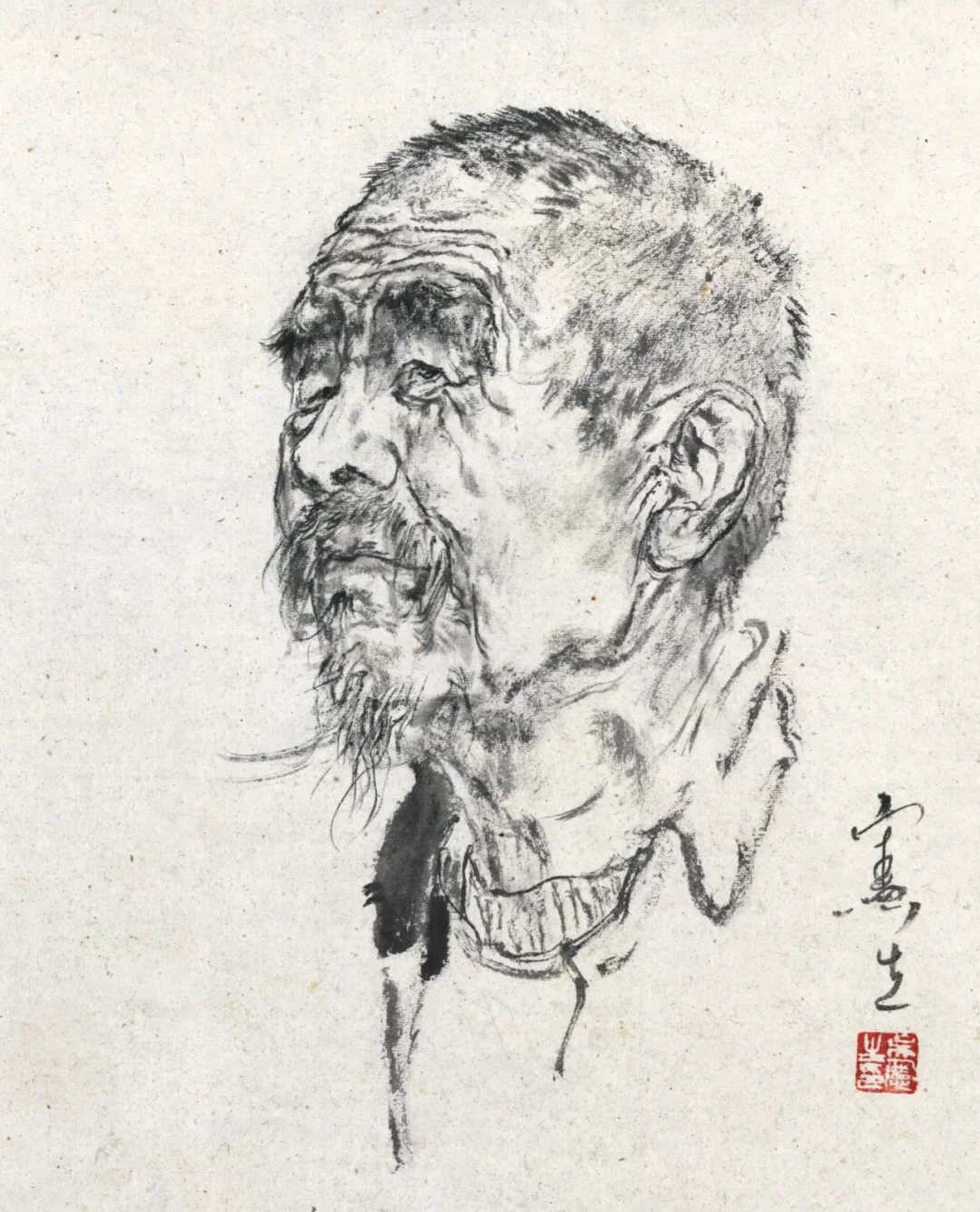 初学水墨画必备!吴宪生著《水墨头像临本》