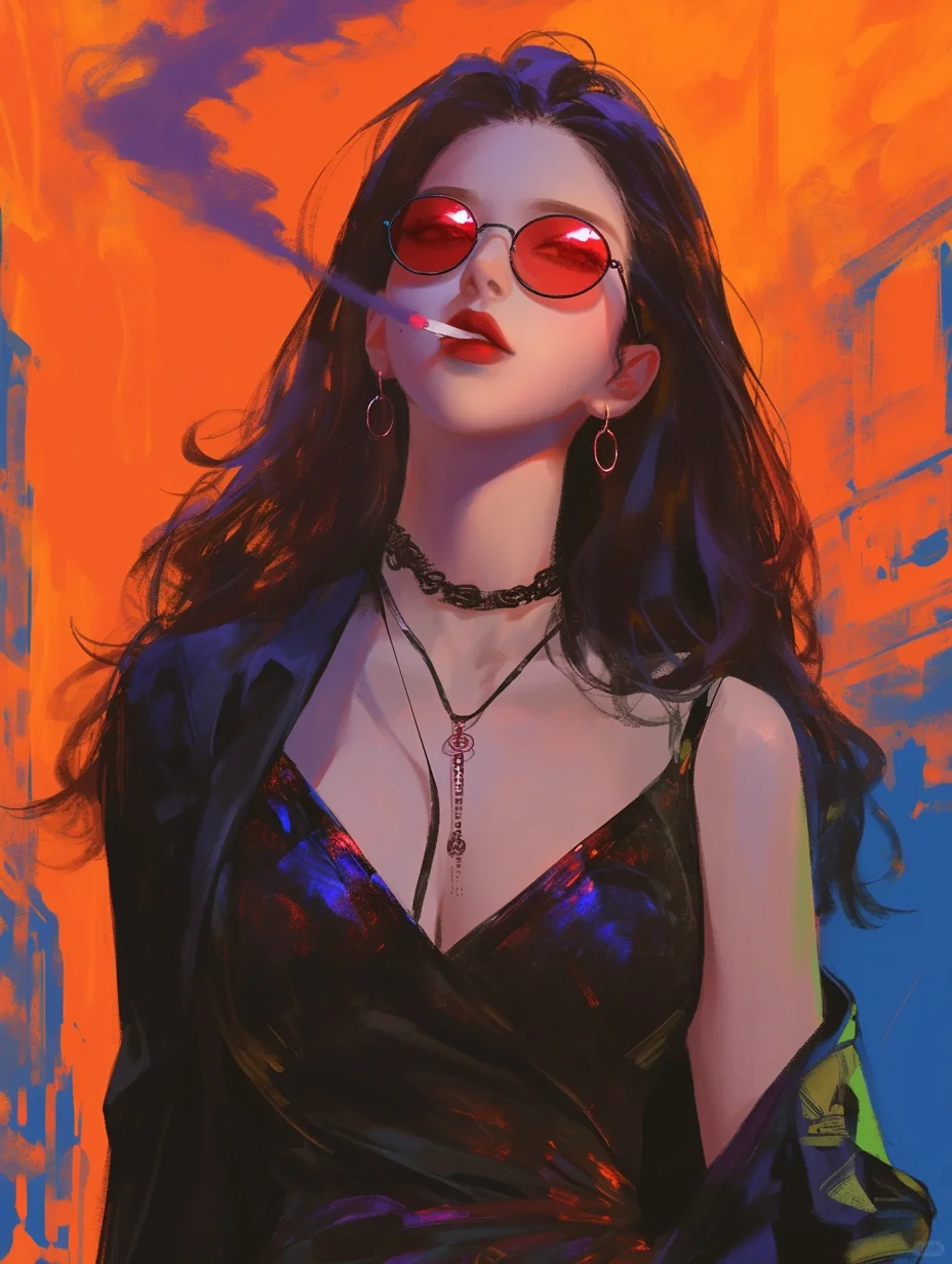 【女生头像】我自人间来，片叶不沾身