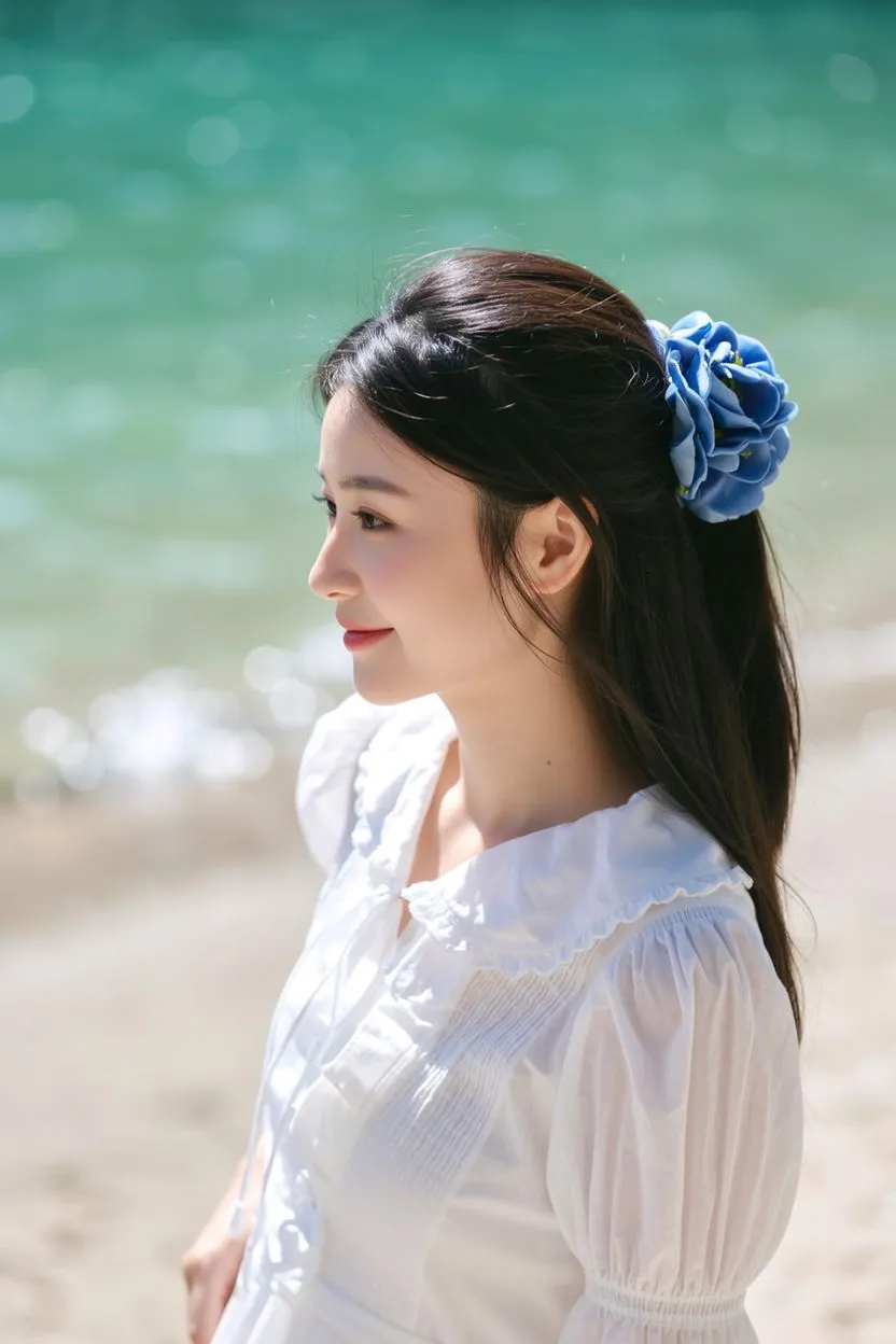 她在阳光下，明媚又温柔～