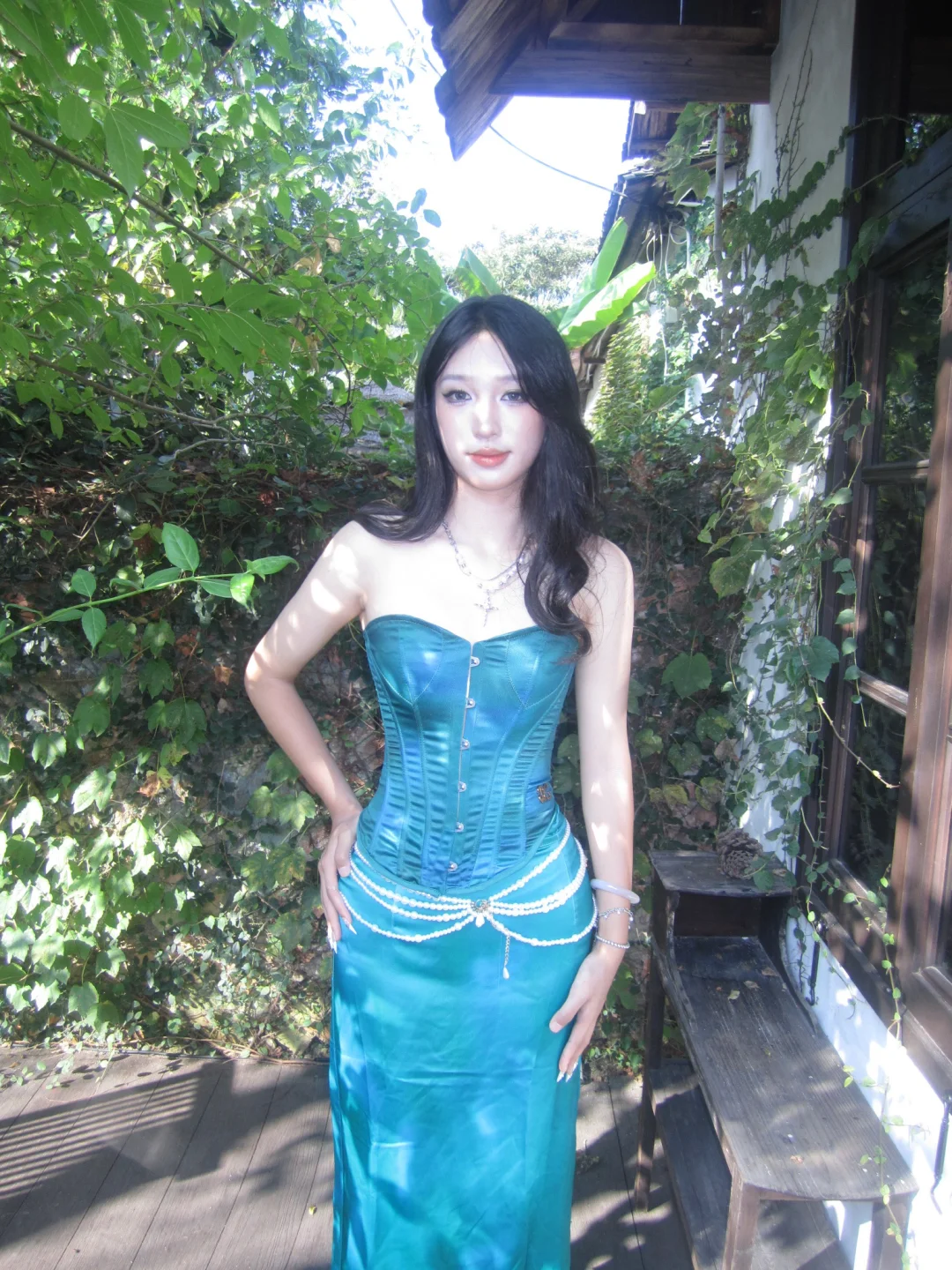 绿意里的曼妙身姿🍃