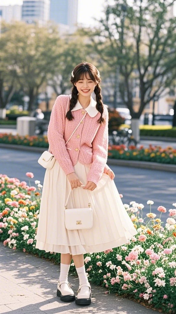 来点少女感~粉色温柔套装🎀