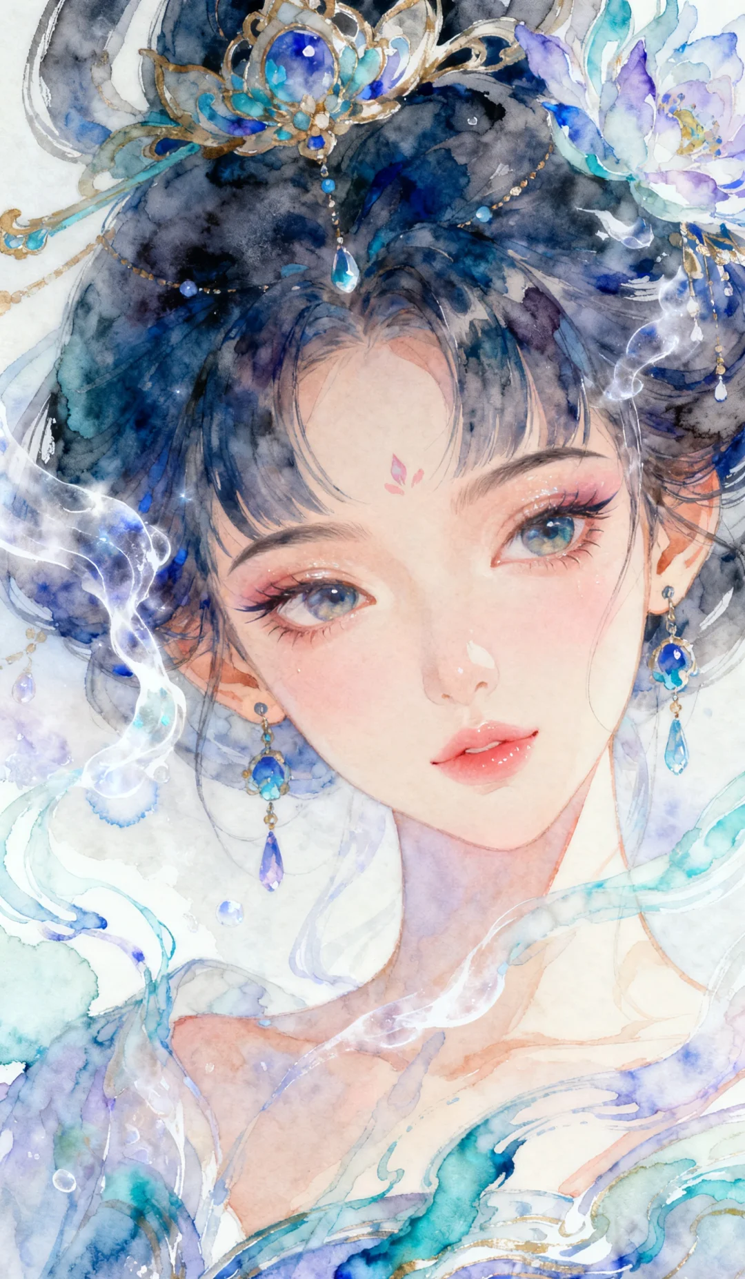 媚眼随羞合，丹唇逐笑分