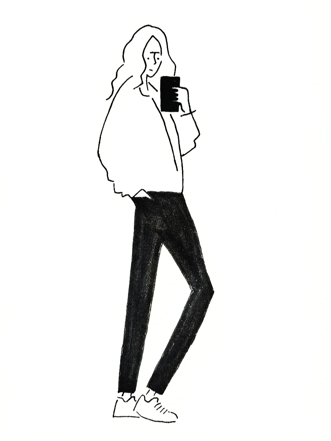 零基础如何画长场雄极简风女孩？