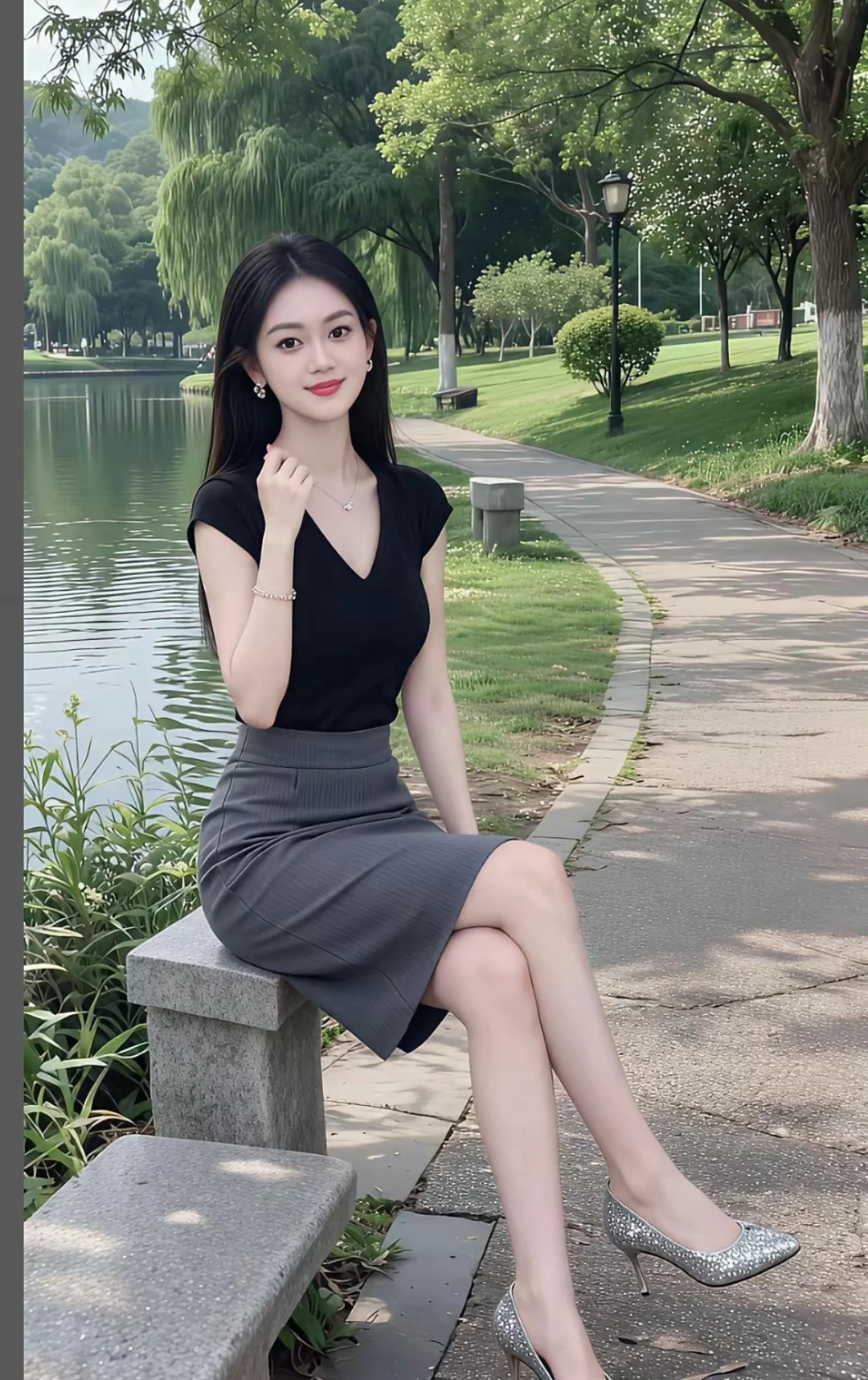 天然美女！