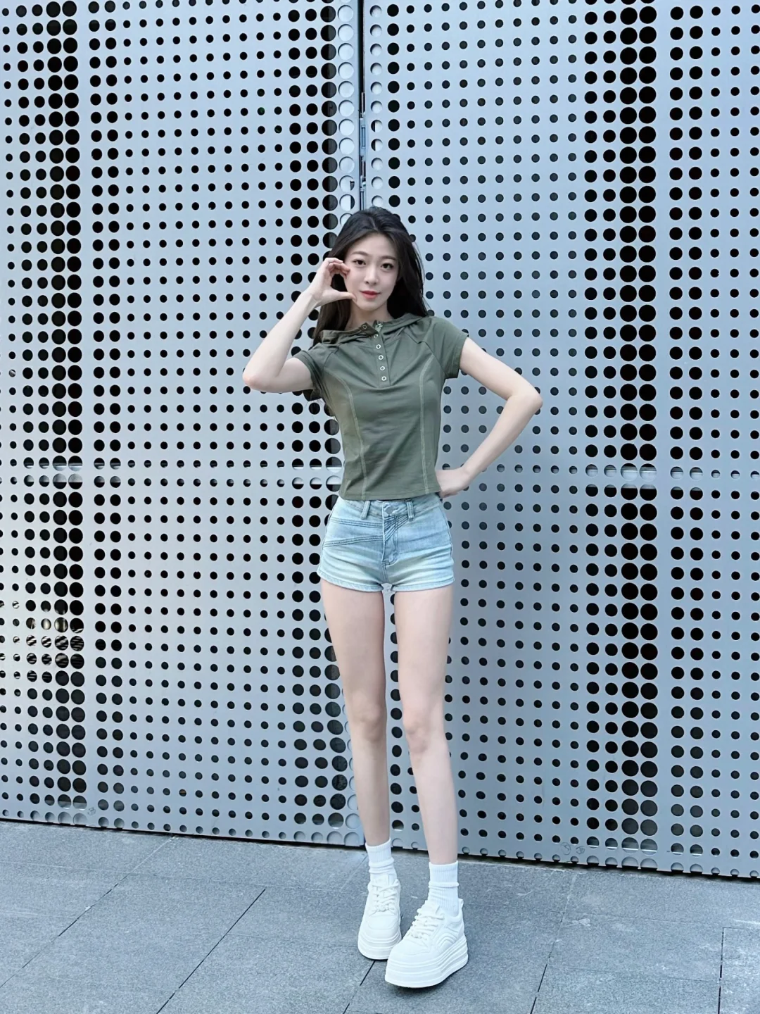 今天来个短裤和polo衫搭子