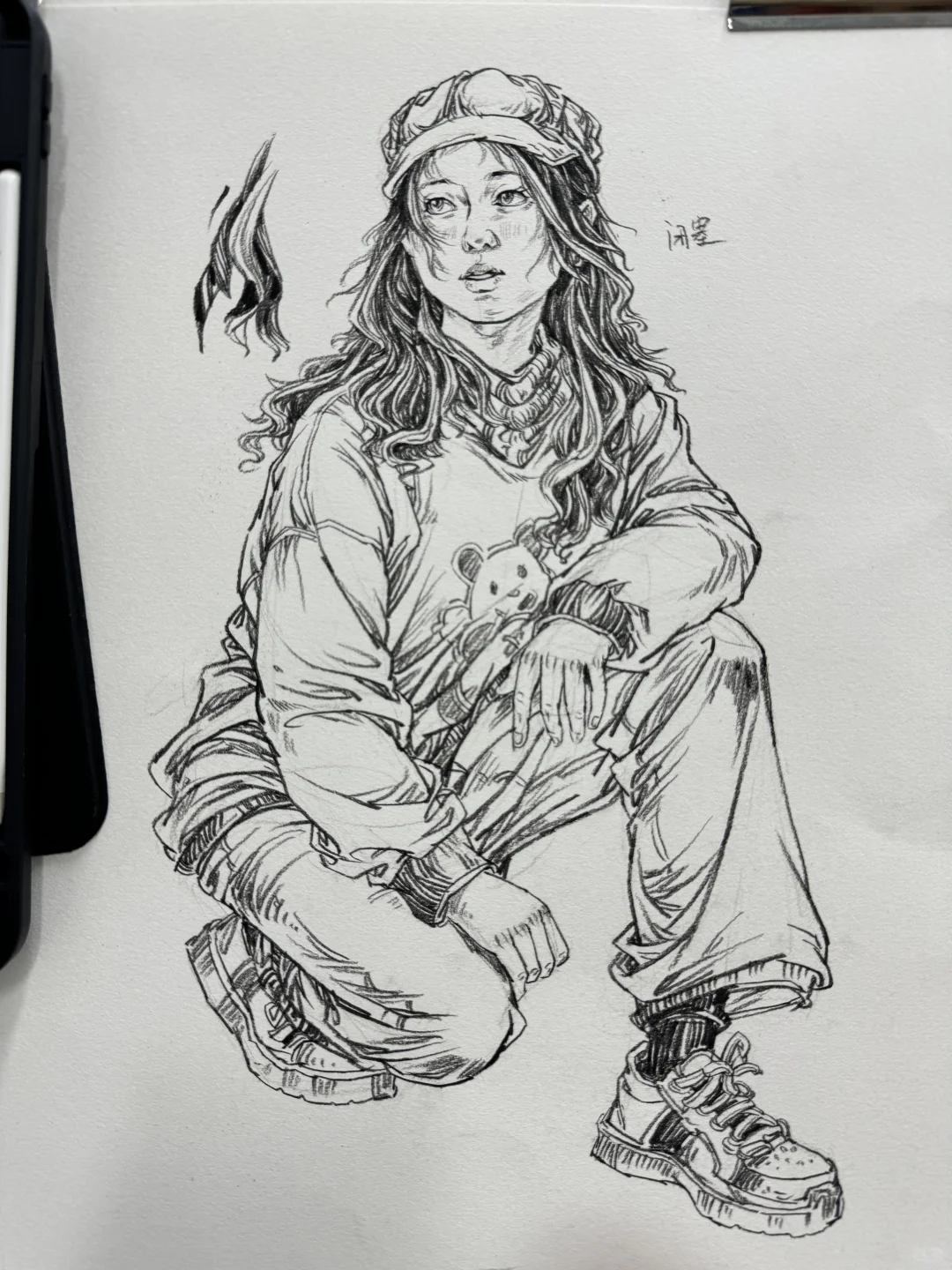 女生速写，线条控看过来