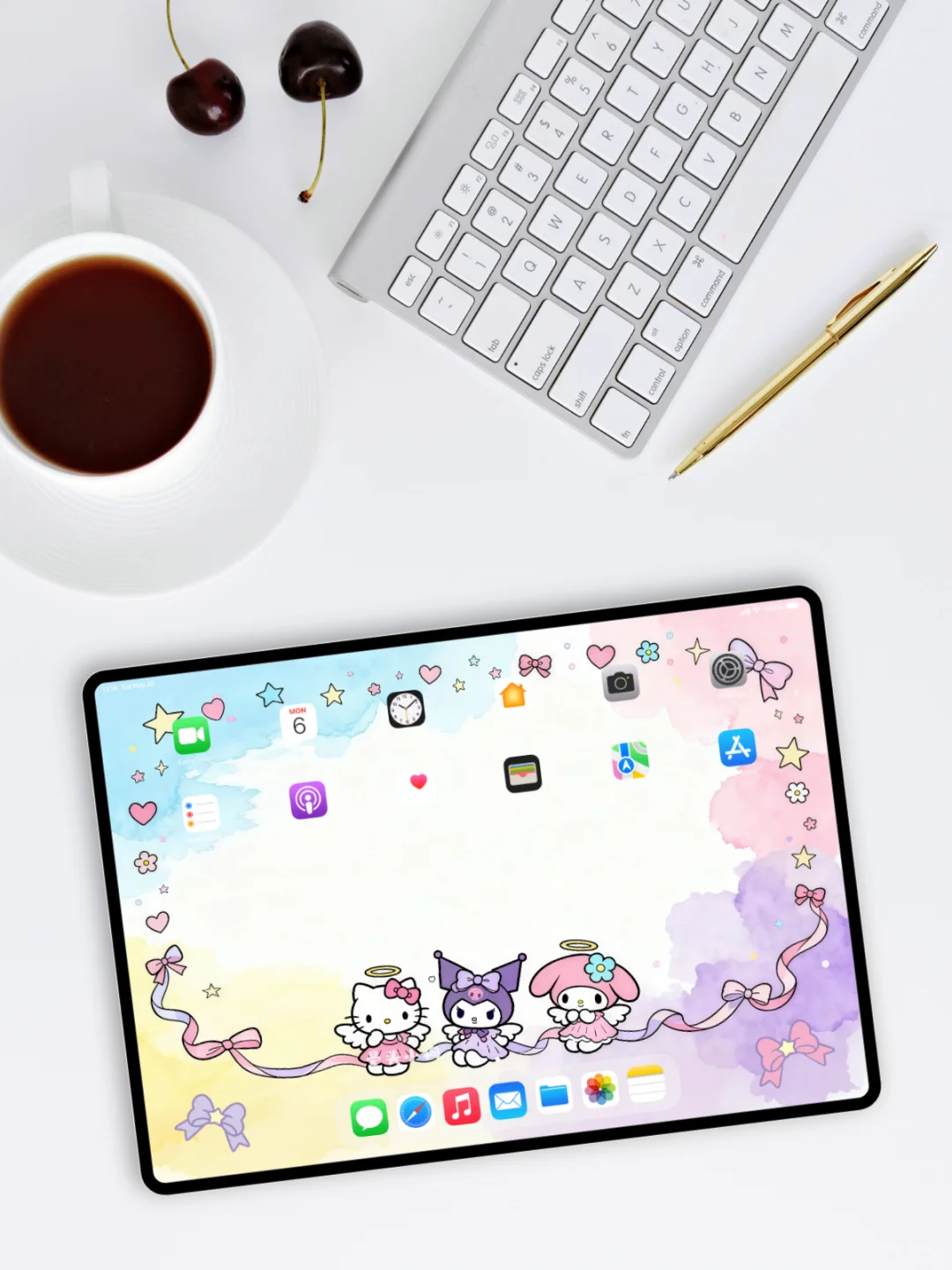 401｜三丽鸥·亲爱的好朋友💜｜平板壁纸