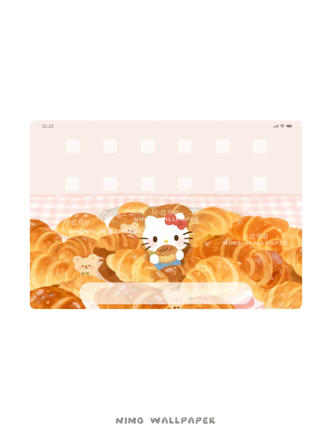 HelloKitty🥐牛角包自由丨iPad壁纸丨239