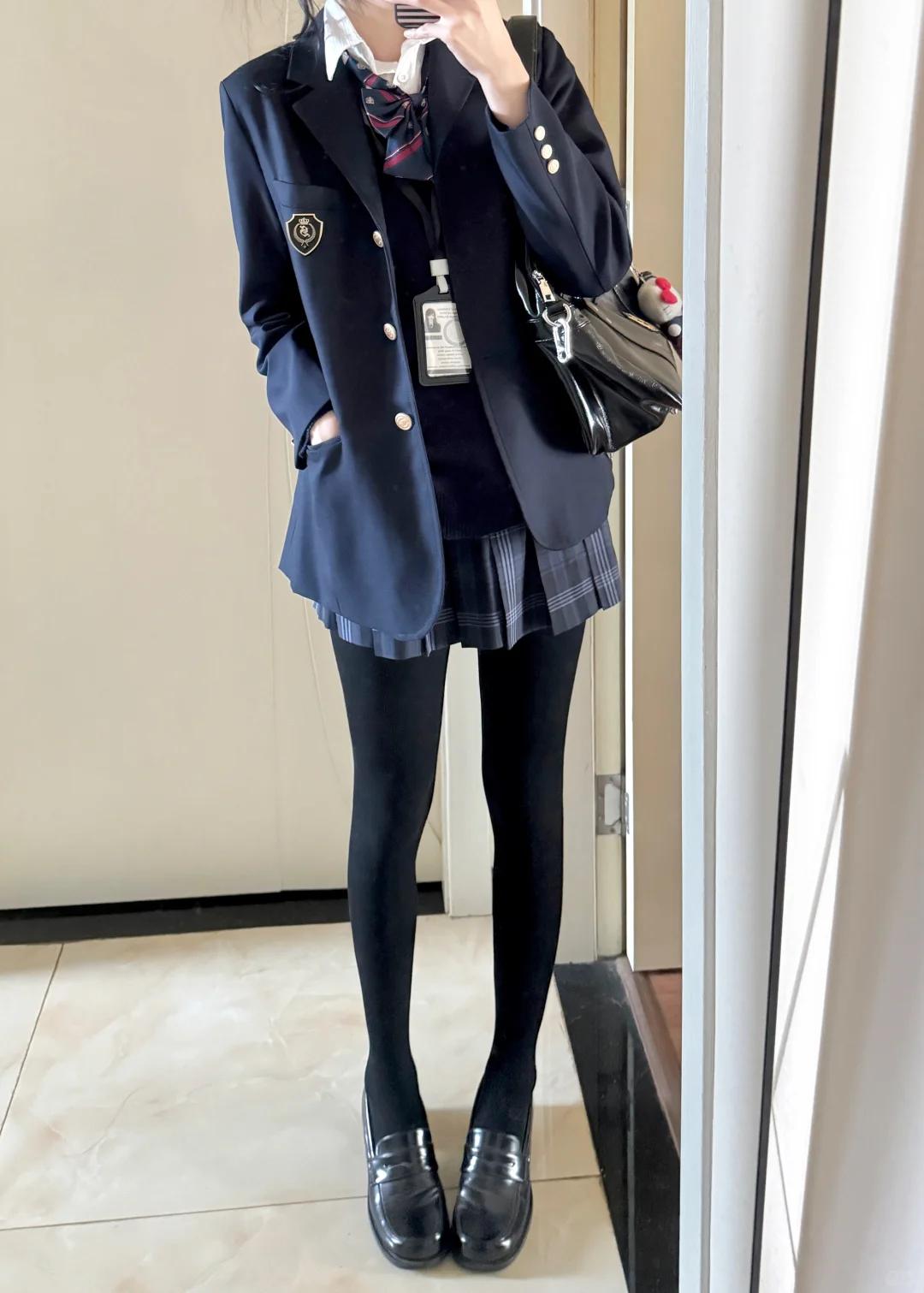 依旧深色秋冬jk叠穿