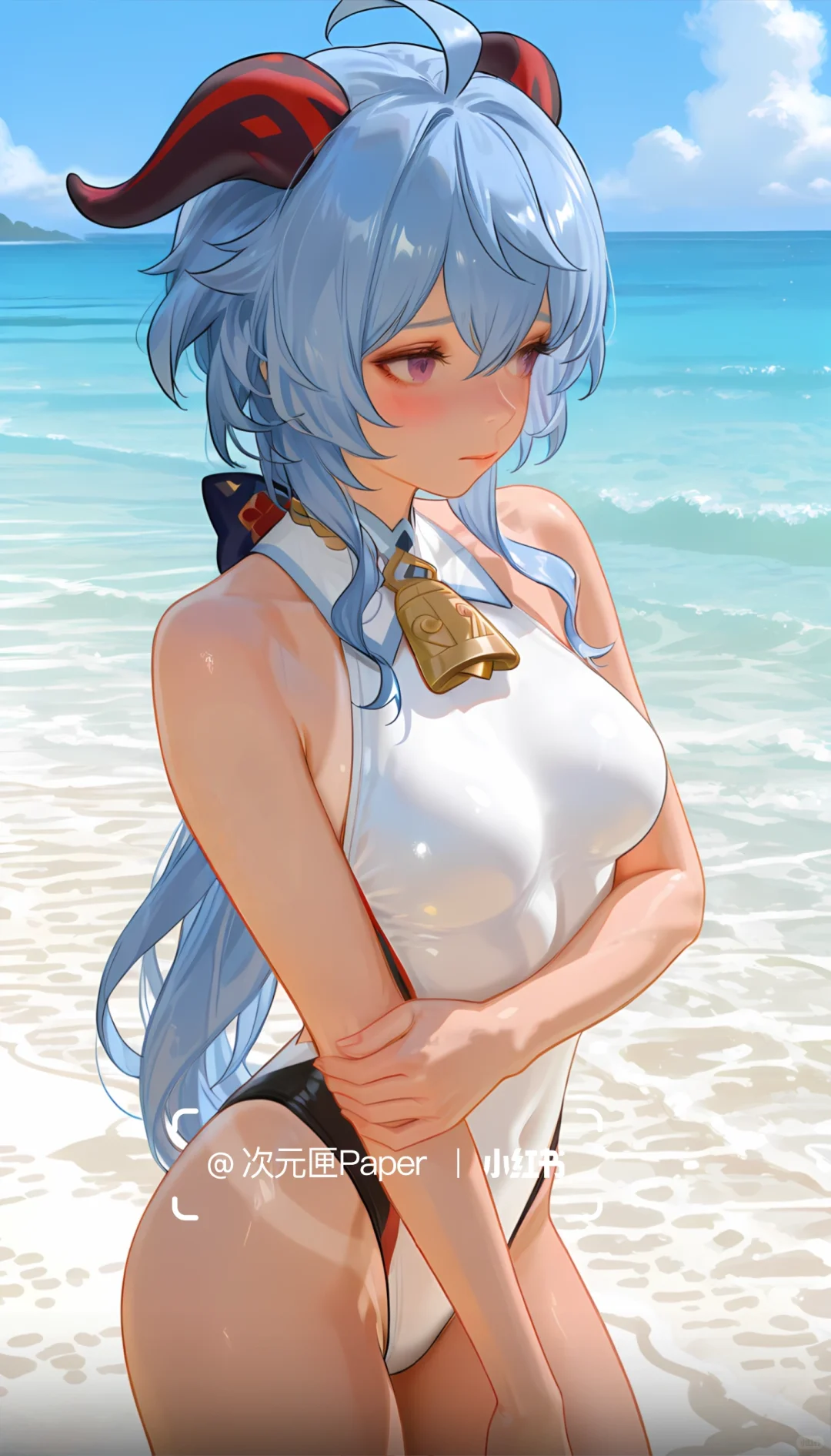 甘雨泳装‖无晒痕