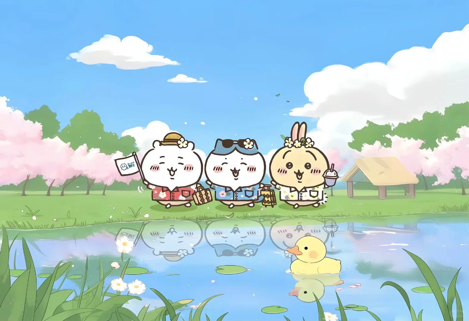 丨软萌吉伊·chiikawa丨吉伊卡通iPad 壁纸🍄